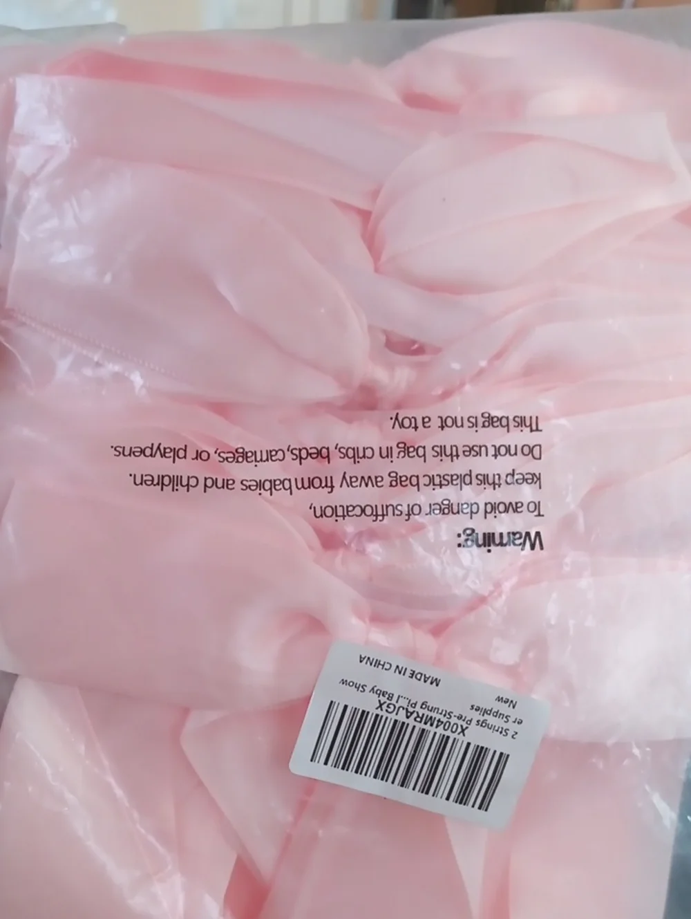 2 Pack Of 2 String Pink Ribbon Bow Garland Party Decoration